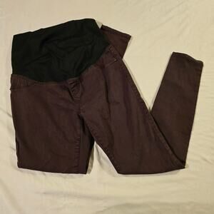 Isabel Maternity Burgundy jeggings maternity size 8